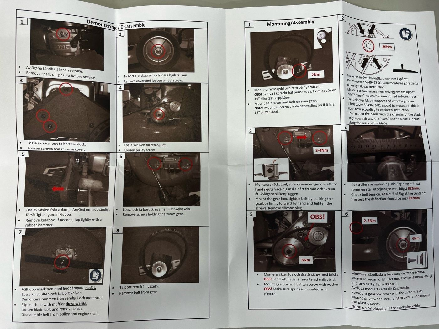 Snekkegear med beskyttelse