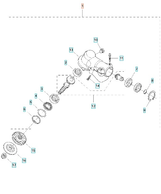 Gearhus Assy 343F, 545F, 545FX, FC2145, FC2245
