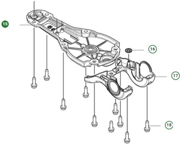 Dæk Assy Gearhus Assy P