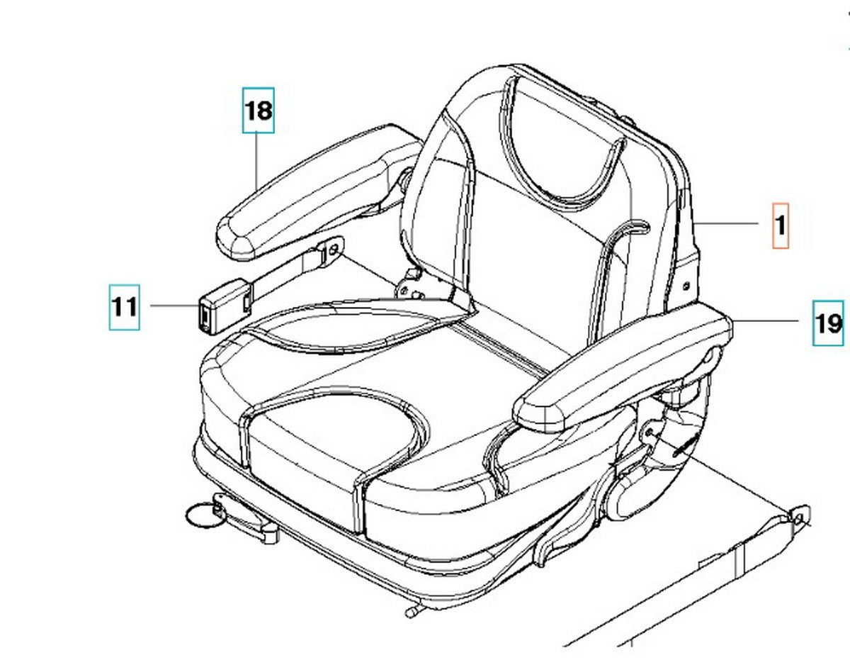 Sæde Kompl 5886120-01