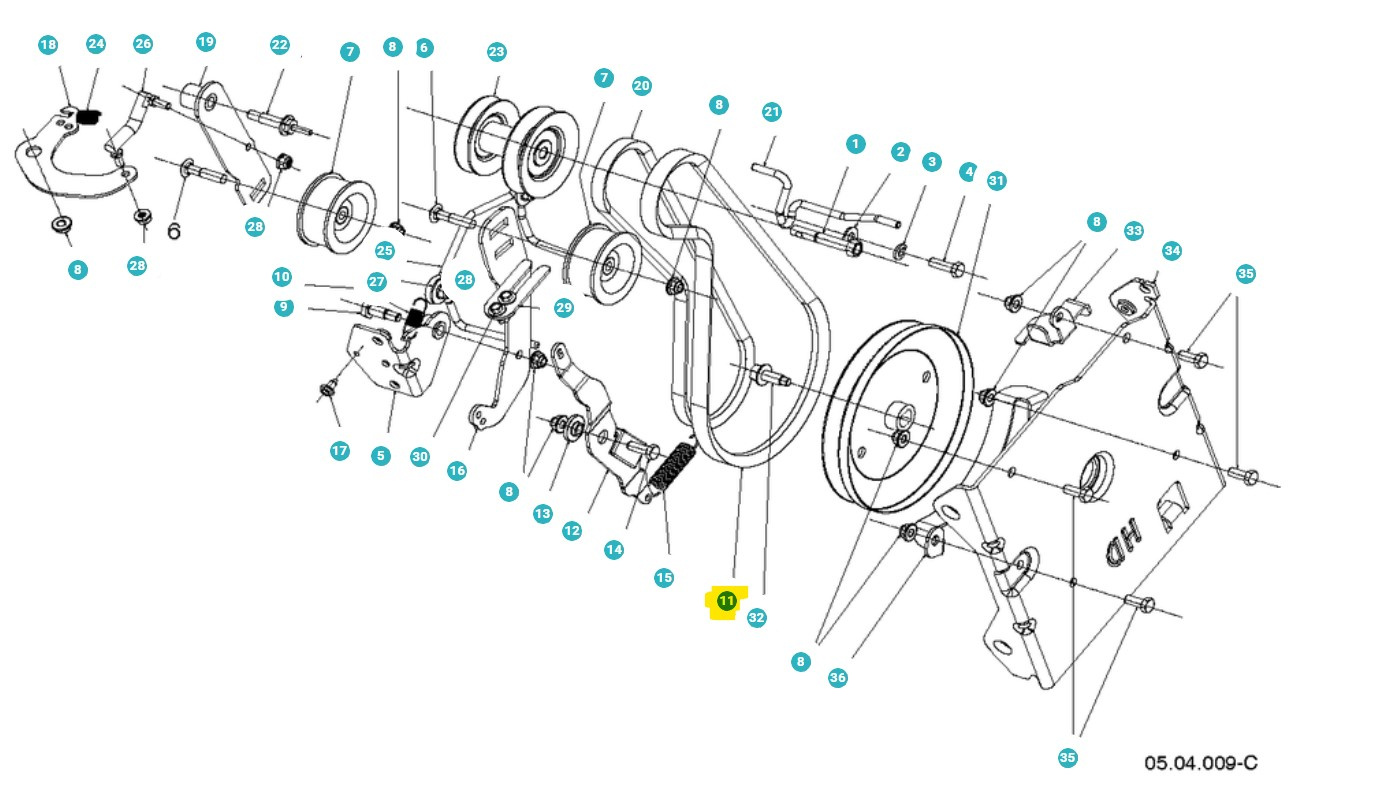 Drivrem ST327, ST330, ST424, ST427, ST430