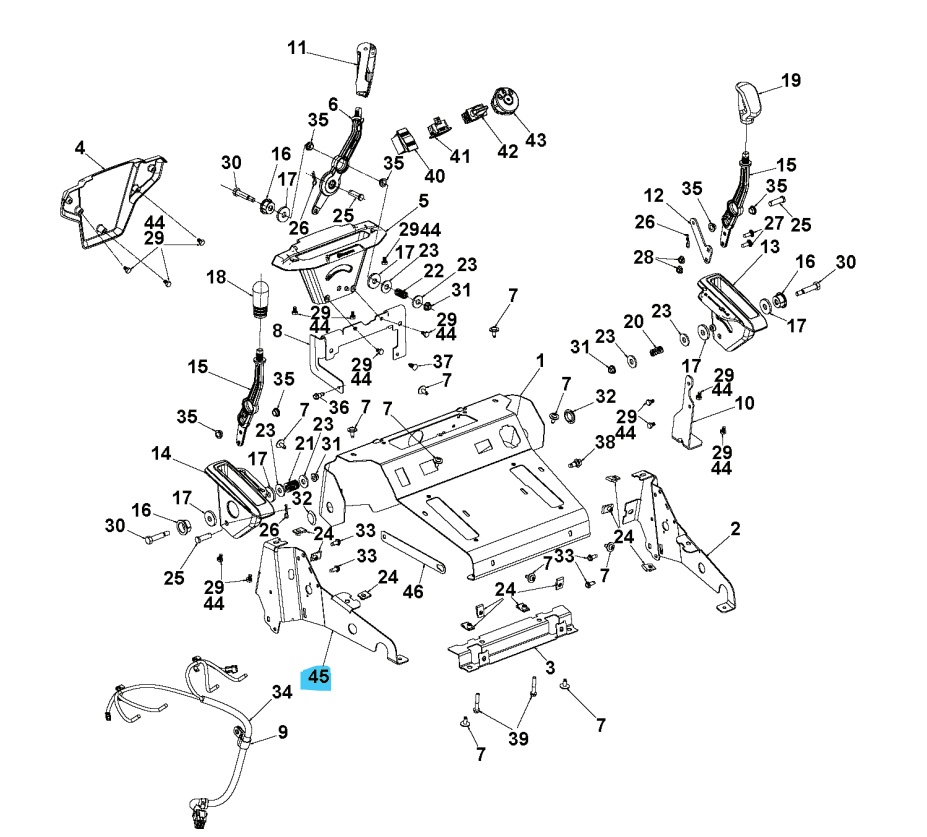 Konsolside Venstre Ms 498 Grå