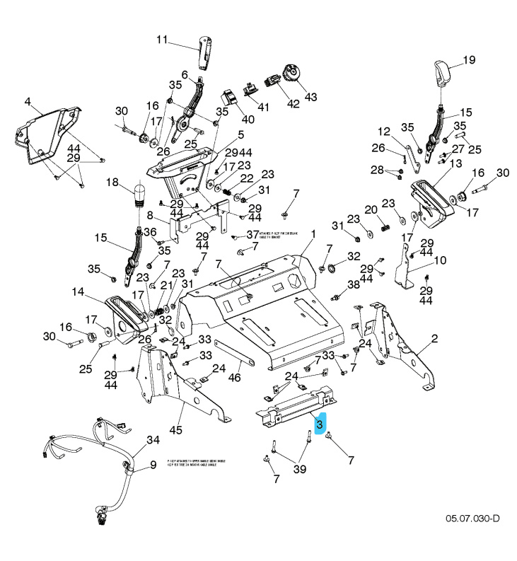 Beslag Bagkonsol Sort Zin