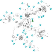 Stempelsæt Husqvarna 129R, 129C, 129LK, 325R Stempelsæt Husqvarna 129R, 129C, 129LK, 325R