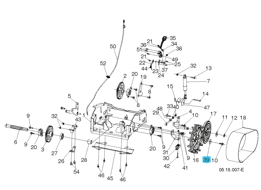 Afstandsplade 0,38 X 1,5