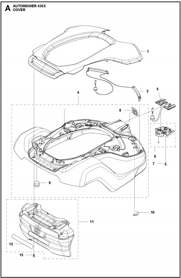 Topdæksel Orange Am430X 5908770-03