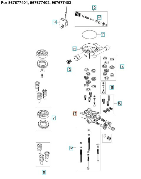 Cylinderblok Med M8X10 Hex 5926176-17