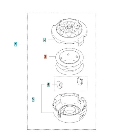 Spole E35B Trimmerhoved