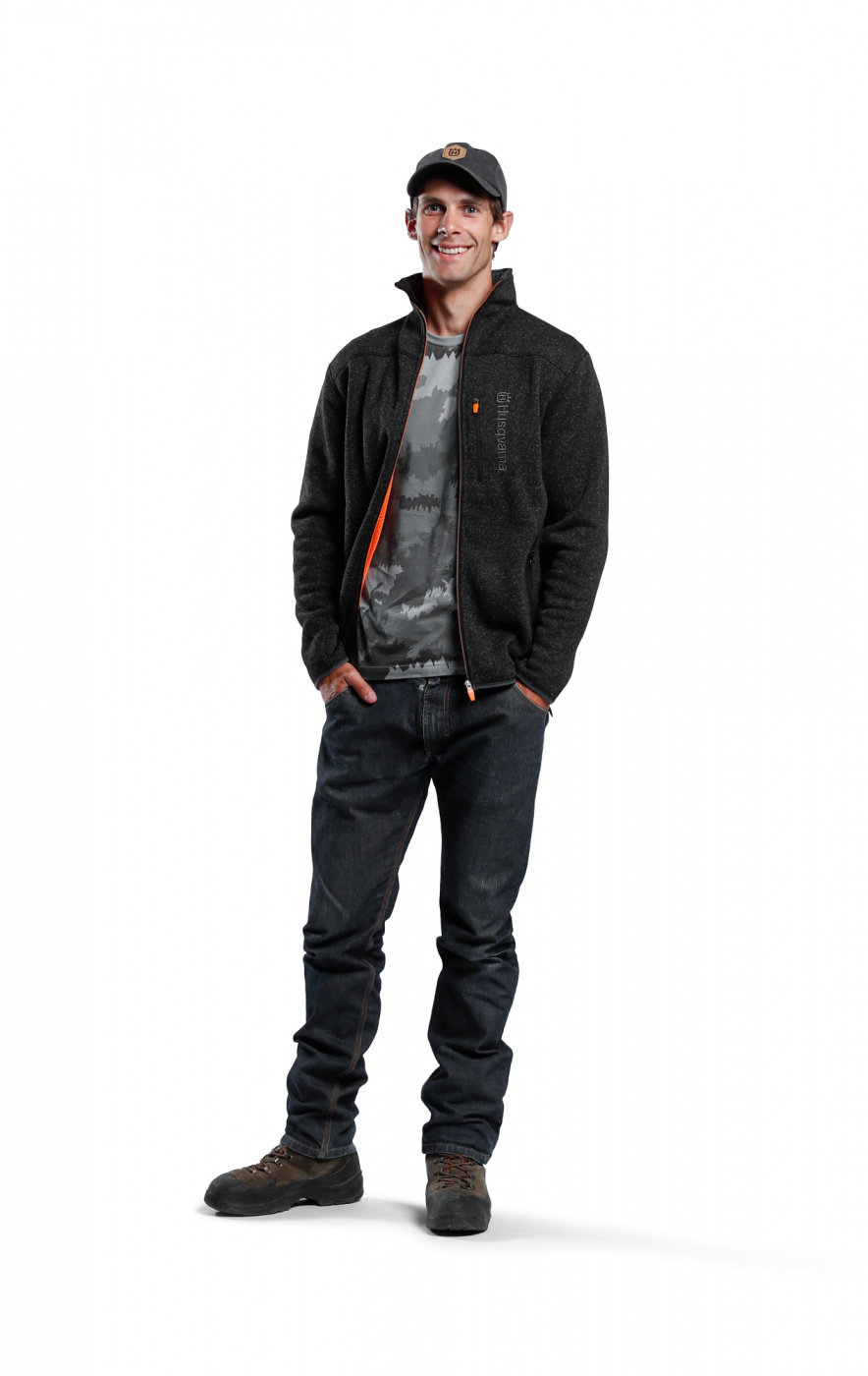 Husqvarna Xplorer Fleecejakke, Herre, granitgrå