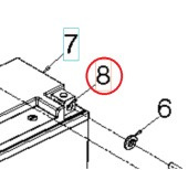 Møtrik Firkant M6 11X8.5 Zpb