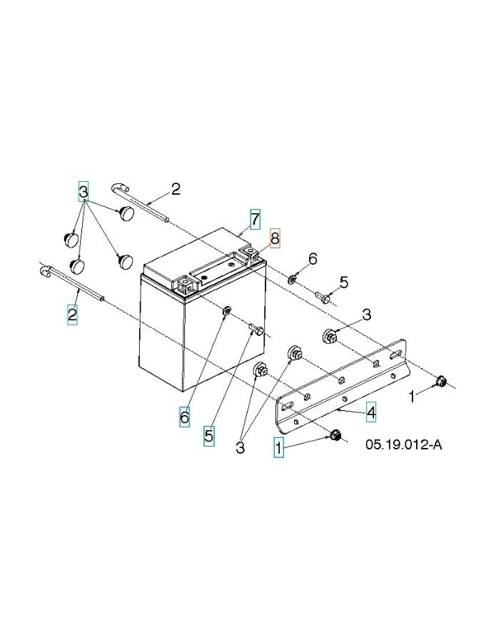 Møtrik Firkant M6 11X8.5 Zpb