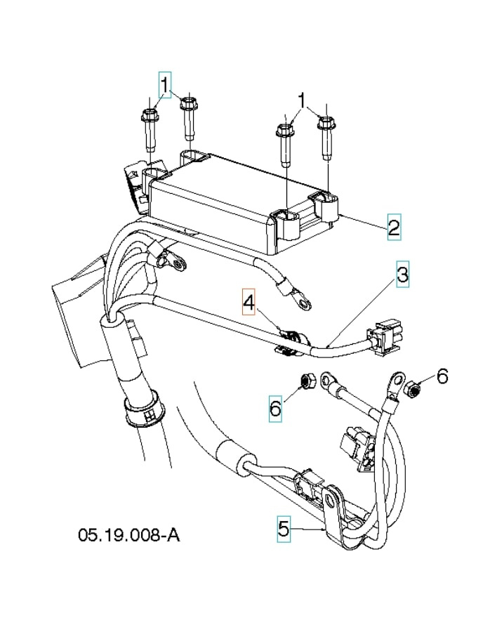 Klips, snoet rør, 1/4 sort