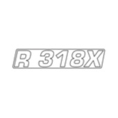 Mærkat motorhjelm R 318x Mærkat motorhjelm R 318x