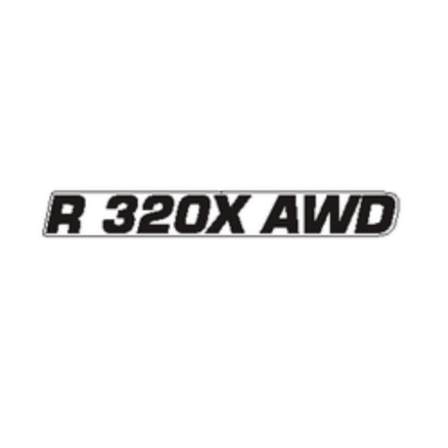 Mærkat motorhjelm R 320x AWD