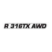 Mærkat motorhjelm R 316TX AWD Mærkat motorhjelm R 316TX AWD