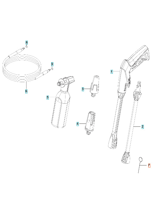 Rengøringsværktøj Sort 5960249-01