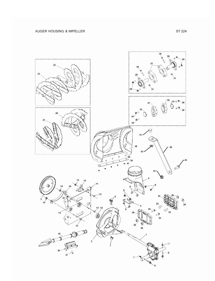Skrue med udvendig sekskant 5/