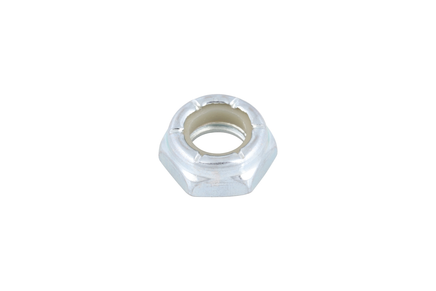 Møtrik med dominerende moment sekskantmøtrik med nonmetal I 3/8-16 x 0,564 tommer fastgørelsesskrue nyloc klar zink
