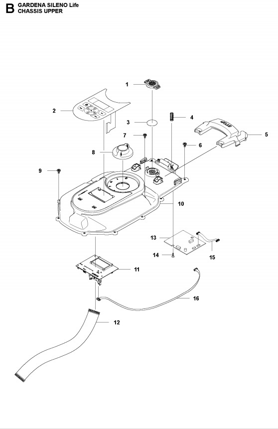 Display Printkort Gardena Sileno Life