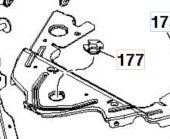 Skrue med sekskanthoved og gevindskæreskrue