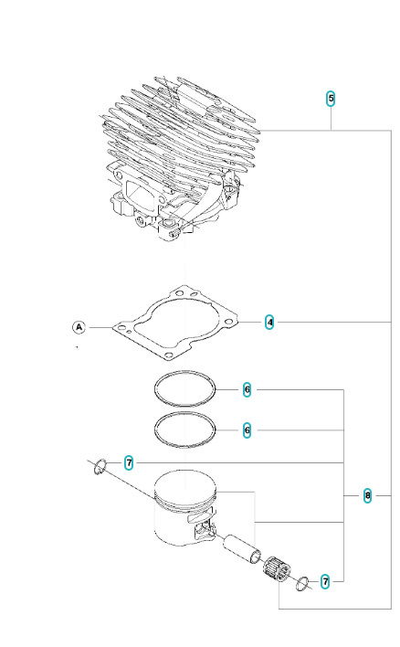 Cylindersæt 592XP, 592XPG