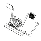 Pedalplade med leje Pedalplade med leje
