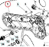 Motordæksel Carter Venstre 5986767-01 Motordæksel Carter Venstre 5986767-01