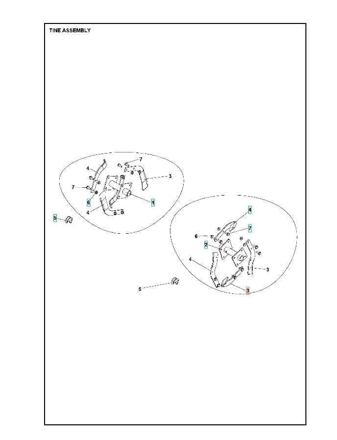 Venstre Kling Roto400 5986782-01