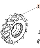 Venstre Hjul 350X6 5986783-01 Venstre Hjul 350X6 5986783-01