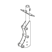 Spur Støtte Sort Ral9005 5986805-01 Spur Støtte Sort Ral9005 5986805-01