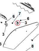 Dække Tanddække Carter Roto40 5986807-01 Dække Tanddække Carter Roto40 5986807-01