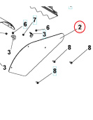 Dækstænder Dækker Side Orange 5986809-01 Dækstænder Dækker Side Orange 5986809-01