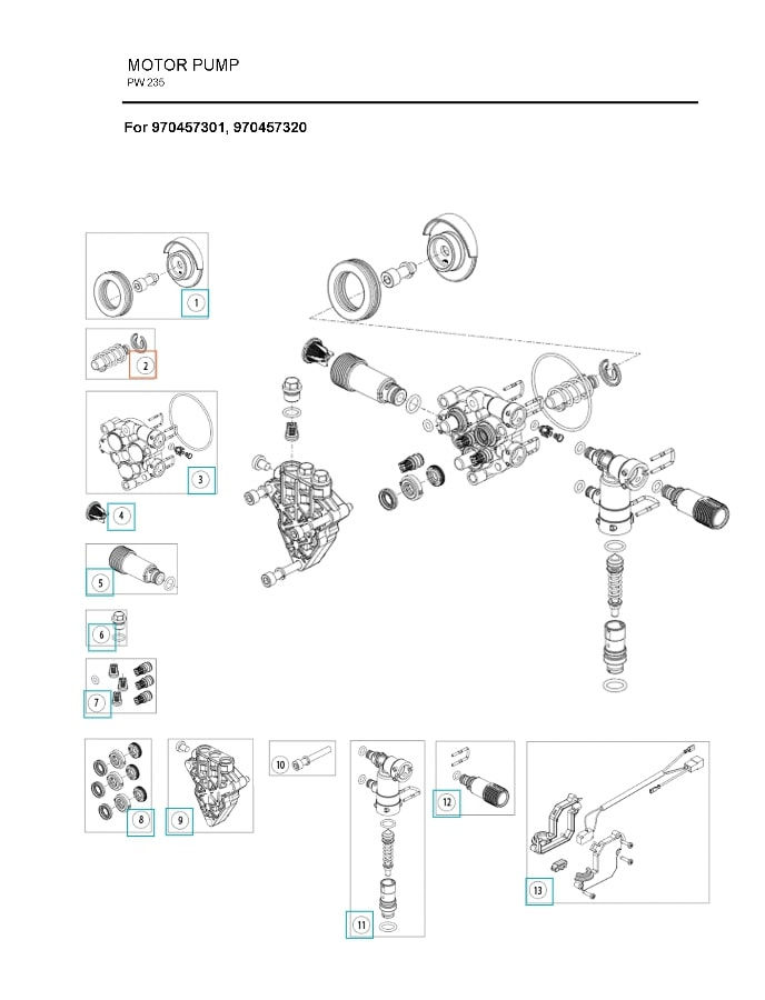 Dia 10 Pumpe Stempe Sæt 5986841-31