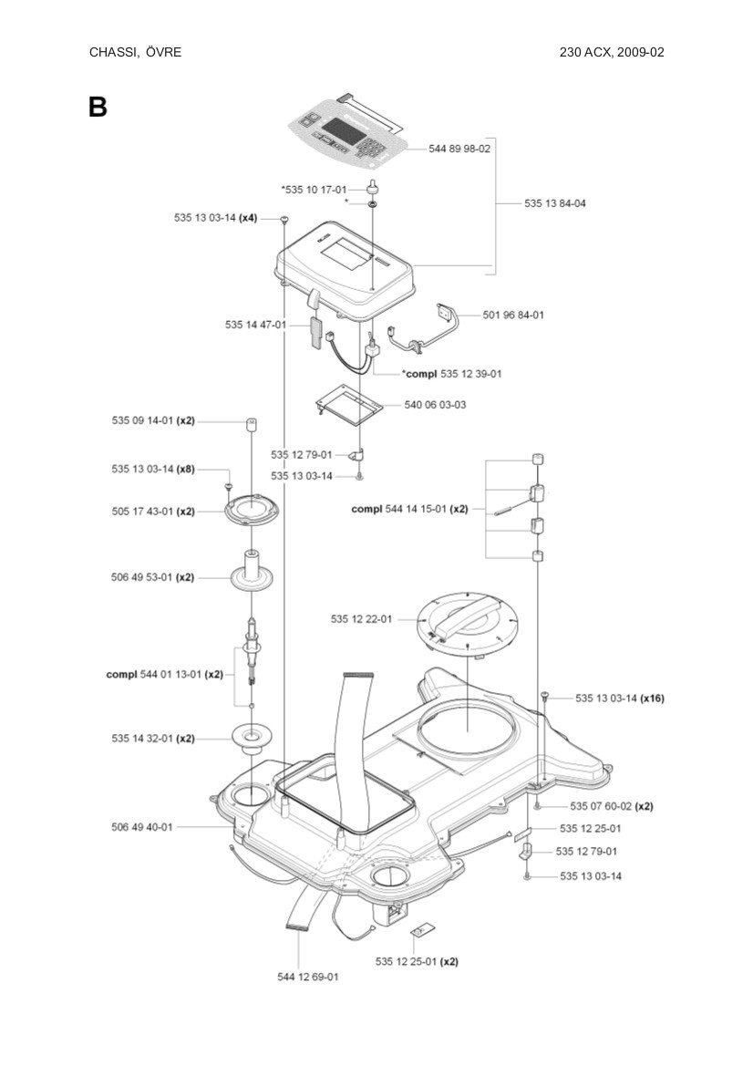 Display Pcb 405X/415X 5989028-01