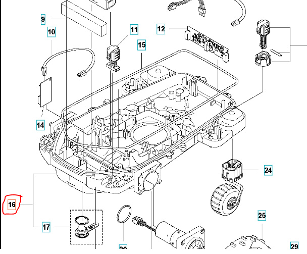 Chassis Nederste 405X/415X 5992956-01