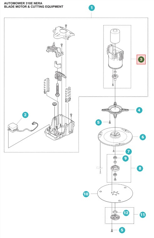 Klippemotor 405x, 415x, 305E, 310E Nera, 405XE, 410XE Nera