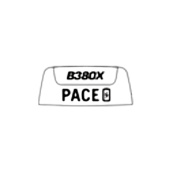 Logotype PACE-mærkat B380X Logotype PACE-mærkat B380X