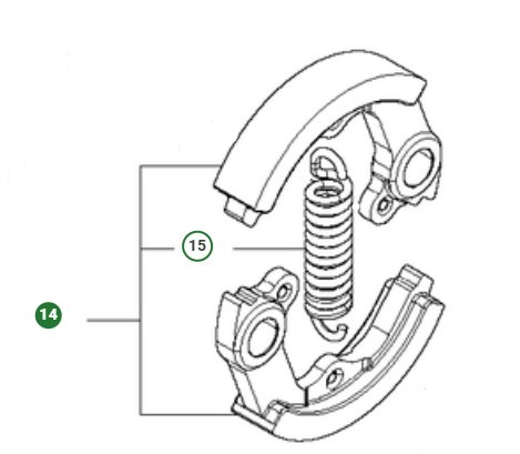 Kobling Husqvarna 143R II, 541RS, 541RST