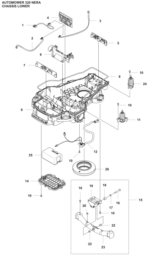Batteridæksel Automower Nera