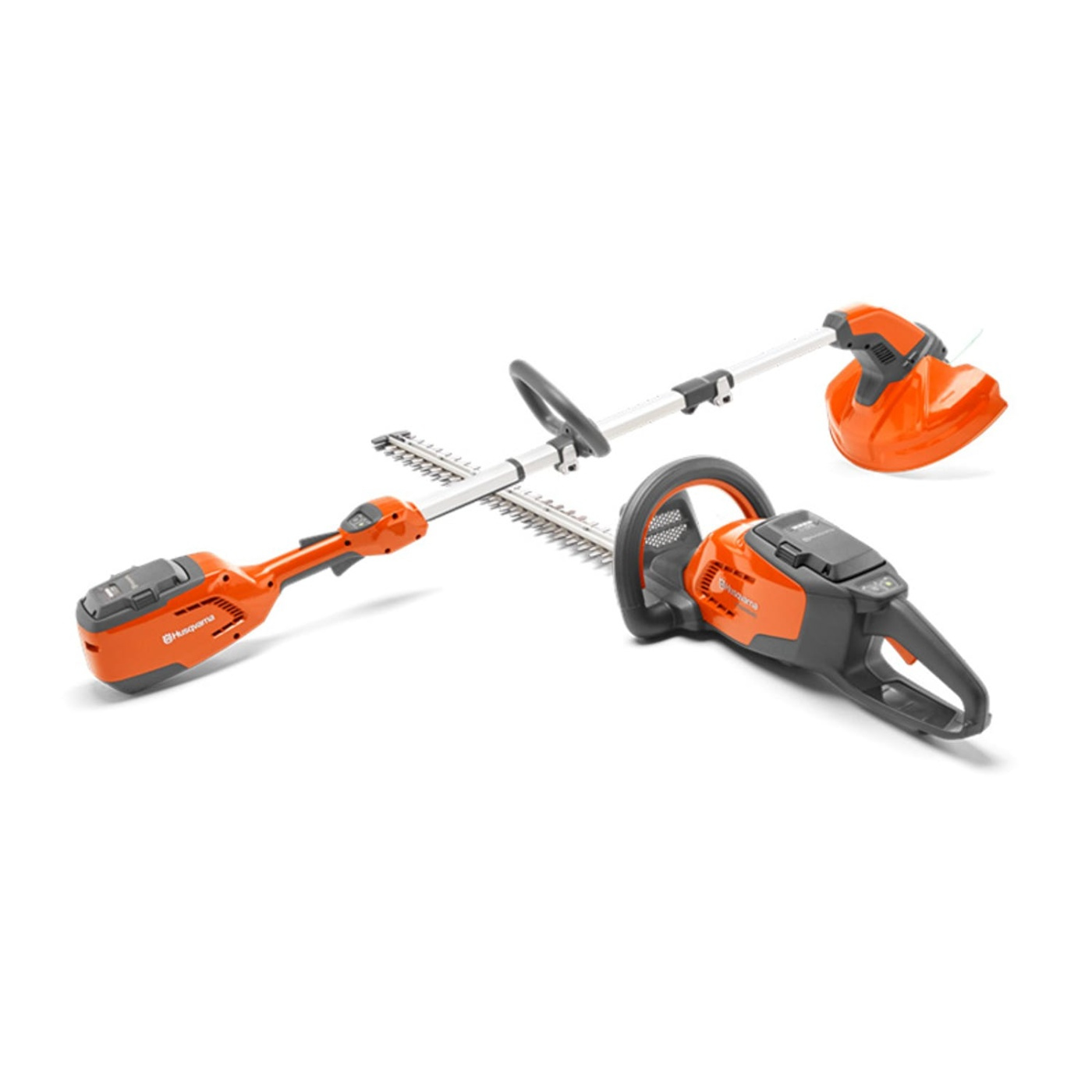 Husqvarna 115iHD45 Batteridrevet Hækkeklipper & Batteridrevet Trimmer 115iL + BLi10 & QC80